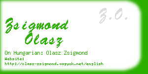 zsigmond olasz business card